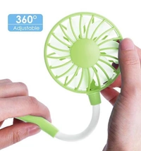 Portable Neck Fan, USB Rechargeable Mini Fan Portable Personal Fan, Handsfree Necklace Fan with 3 Speeds for Outdoor Sports, Traveling, Camping, Office