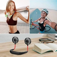 Portable Neck Fan, USB Rechargeable Mini Fan Portable Personal Fan, Handsfree Necklace Fan with 3 Speeds for Outdoor Sports, Traveling, Camping, Office