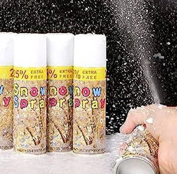 White Snow Decorative Party Spray ( Set Of 6pcs )