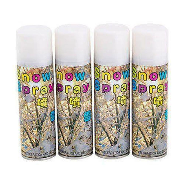 White Snow Decorative Party Spray ( Set Of 6pcs )