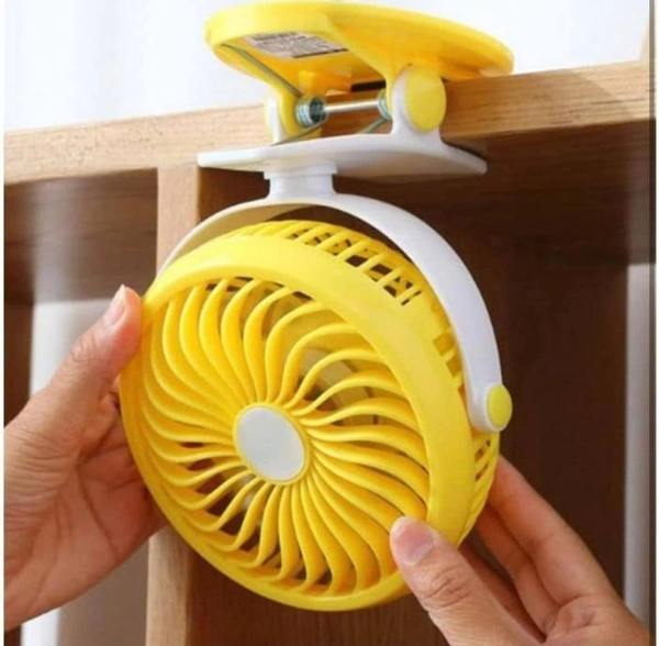 360 degree rotatable table clip fan mini fan usb cable fan (Random)