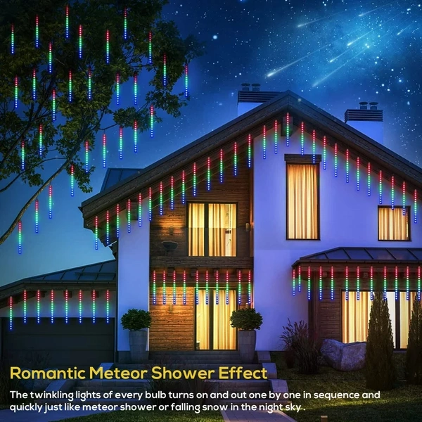 New arrival meteor garden string light 50 cm 8 tubes 