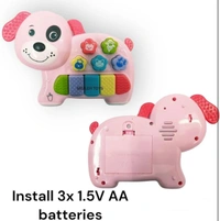 Cute Piano Funny Animal Sound, Dog Character Musical & Light and Multiple Mode Toy for Kids Girl, Boys Age 3 Year +