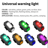 Bike Helmet Warning Lights Safe Helmet USB Rechargeable With 7Colors strobe light for 2LEDS 7colors Warning Rear Light for Motorcycles ( Set Of 4pcs )