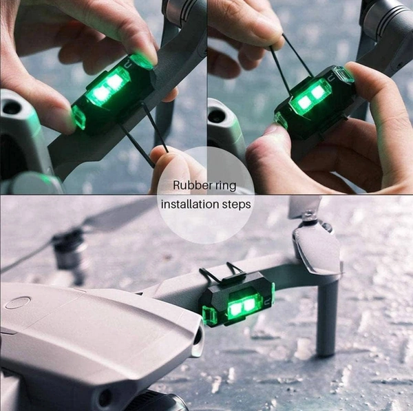 Bike Helmet Warning Lights Safe Helmet USB Rechargeable With 7Colors strobe light for 2LEDS 7colors Warning Rear Light for Motorcycles ( Set Of 4pcs )