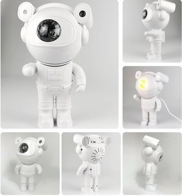 Astronaut Galaxy Projector with Remote Control And Bluetooth Speaker - 360° Adjustable Timer Kids Astronaut Nebula Night Light, for Gifts,Baby Adults Bedroom, Gaming Room, Home and Party (Corded Electric) 