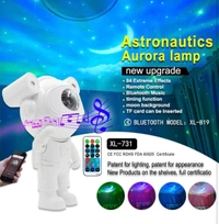 Astronaut Galaxy Projector with Remote Control And Bluetooth Speaker - 360° Adjustable Timer Kids Astronaut Nebula Night Light, for Gifts,Baby Adults Bedroom, Gaming Room, Home and Party (Corded Electric) 