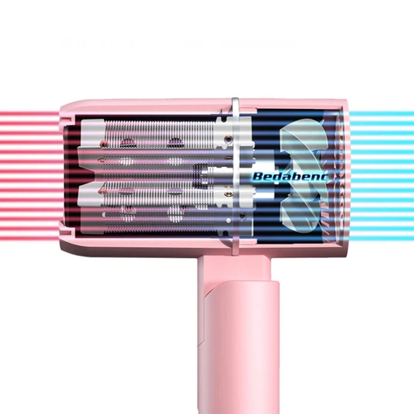Hot Selling Hair Dryer High-power Blue Light Constant Temperature Negative Ion Ultra-quiet Hot and Cold Wind Hair Dryer
