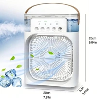Personal Air Cooler, Portable Air Conditioner Fan, Mini Evaporative Cooler with 7 Colors LED Light, 1/2/3 H Timer, 3 Wind Speeds and 3 Spray Modes for Your Desk, Nightstand, or Coffee Table