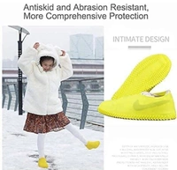 Rain Shoe Cover Non - slip Waterproof Portable Rain Boots Rainproof Shoes Cover Men Women Teens Anti - sand Shoe Cover Outdoor Protection ( Colour Random )