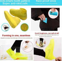 Rain Shoe Cover Non - slip Waterproof Portable Rain Boots Rainproof Shoes Cover Men Women Teens Anti - sand Shoe Cover Outdoor Protection ( Colour Random )