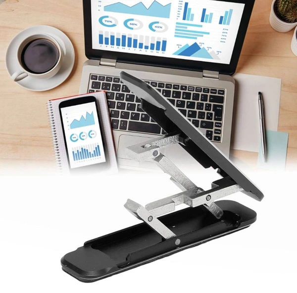 Cell Phone Stand W Shape Adjustable Cell Phone Holder Adhesive Phone Holder Multi Angle Bracket for 4 to 8 inch Smartphones( PLASTIC) ( Set Of 3pcs )