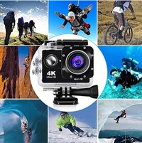 4K Action Camera for Vlogging with Wifi,Remote Control,Ultra Hd Sports Camera with 16 Mp,Assorted
