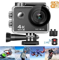 4K Action Camera for Vlogging with Wifi,Remote Control,Ultra Hd Sports Camera with 16 Mp,Assorted