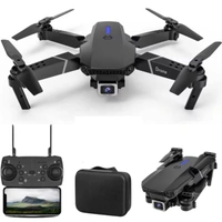 Foldable Remote Control Drone with Camera HD Wide Angle Lens Visual Hovering with 1800Mah Battery WiFi FPV 4-Axis Camera with Dual Flash Lights