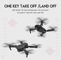 Foldable Remote Control Drone with Camera HD Wide Angle Lens Visual Hovering with 1800Mah Battery WiFi FPV 4-Axis Camera with Dual Flash Lights