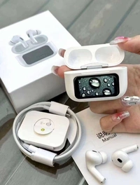 Tws Airpod Wireless Earbuds Bluetooth Headphones with LED Display, Stereo in-Ear Noise Canceling Waterproof USB-C Headphones with Mic for iPhone Android iOS