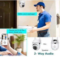 360 Full HD Wi-fi Wireless IP CCTV Security Camera Light Vision, Night Vision Remote Indoor 1080p V380 Pro App 360 Degree Watch Live Streaming Mini Dome PTZ Camera