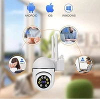 360 Full HD Wi-fi Wireless IP CCTV Security Camera Light Vision, Night Vision Remote Indoor 1080p V380 Pro App 360 Degree Watch Live Streaming Mini Dome PTZ Camera