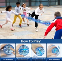 Flying Orb Ball Flying Ball Toy: 2023 Upgraded Hand Controlled Hover Ball, Flying Spinner Cool Toys Gifts for 6 7 8 9 10 11 12 Years Old Boys Girls Teens