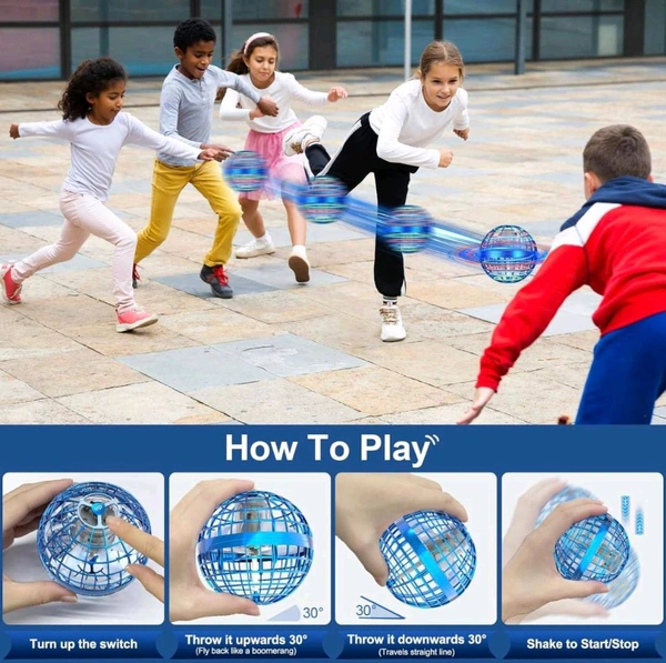 Flying Orb Ball Flying Ball Toy: 2023 Upgraded Hand Controlled Hover Ball, Flying Spinner Cool Toys Gifts for 6 7 8 9 10 11 12 Years Old Boys Girls Teens