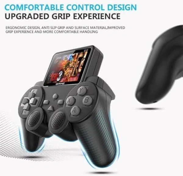 Retro Friendly Competition Player Edition of The S10 Legacy Gamepad 500 in 1 Handheld Video Games for Kids Includes Action-Adventure Sports and Racing