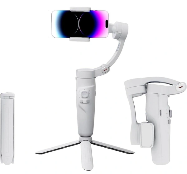 3-Axis Gimbal Stabilizer | Advanced Gyroscope | Shake-Free Footage | Object Tracking | Panoramic, Time-Lapse & Slow-Motion | 2500mAh Battery | Ideal for Vlogging & Travel
