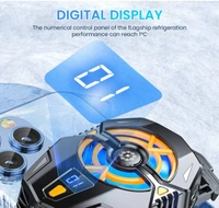 Mobile Phone Semiconductor Radiator Blue LED Portable Gaming Cooler for Game Mobile/Video Streaming