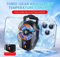 Mobile Phone Semiconductor Radiator Blue LED Portable Gaming Cooler for Game Mobile/Video Streaming