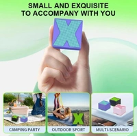 Portable Mini Wireless Bluetooth Speaker Subwoofer High-End Metal Colorful Speaker Very Durable ( Random Colour)