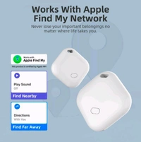 World Tag Keys Finder, Item Locator for Bags, Wallets, Keys, IP67 Waterproof, Privacy Protection, Lost Mode Bluetooth Traker Mini Item Finders Works with Apple Find My (iOS only)