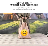 Inflatable Mattress with Built-in Pump Camping Air Mattress Quick Inflation Deflation Blow Up Mattresses Air Bed Portable Elevated Guest Bed for Home Outdoors Hiking Travel