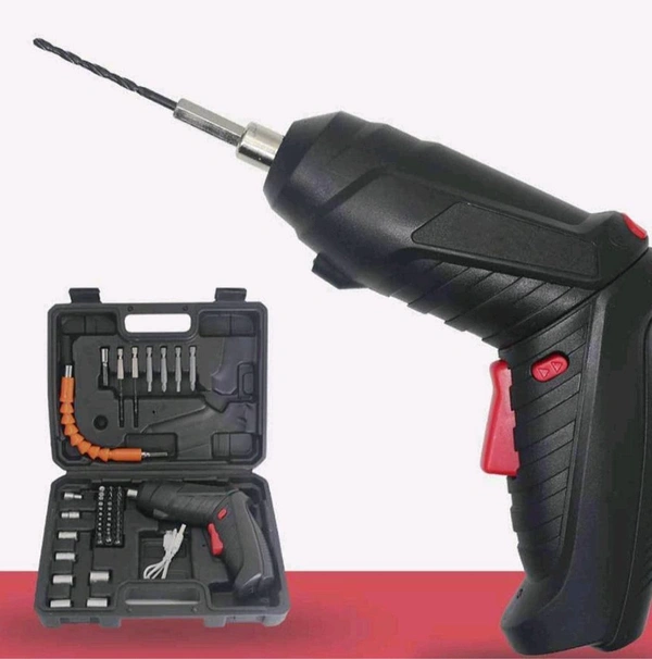 3.6V Cordless Screwdriver Kit with LED Light and 48-Piece, Ideal for Furniture Assembly and Household Appliance Repair
