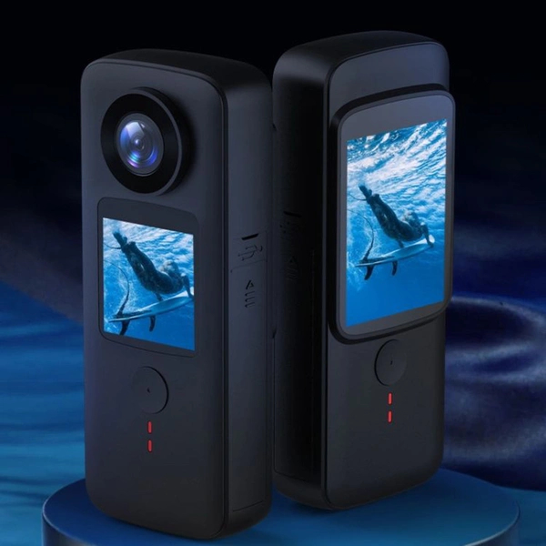 4K HD Dual Screen Action Camera with Waterproof Case
