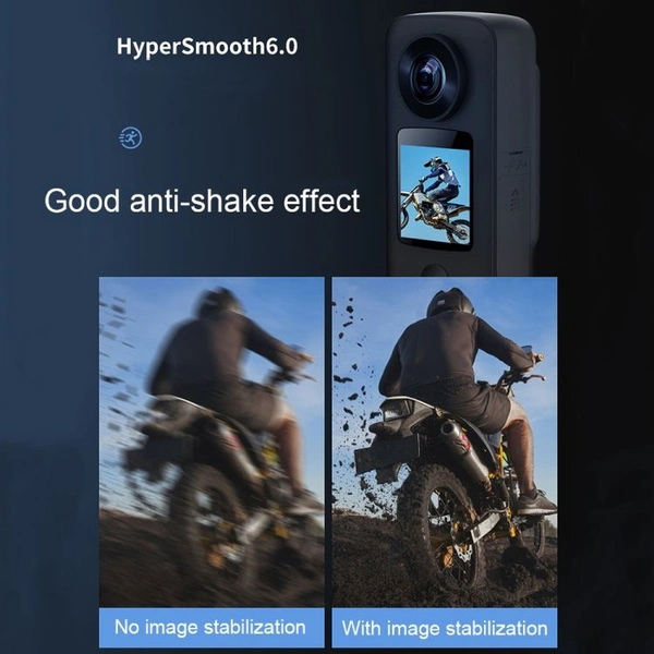 4K HD Dual Screen Action Camera with Waterproof Case