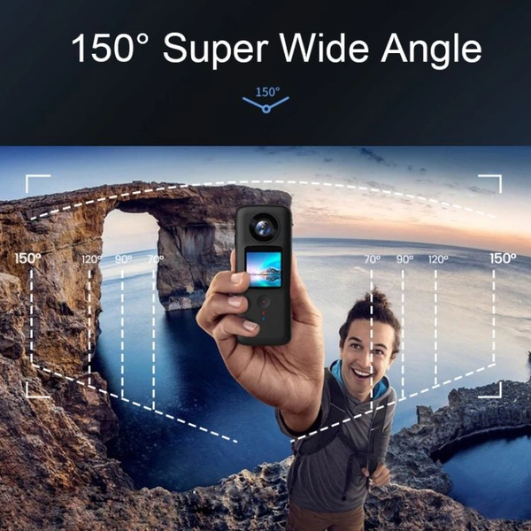 4K HD Dual Screen Action Camera with Waterproof Case