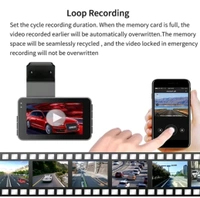 Car Dash Cam With Dual Lens Front Back 