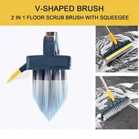 2 IN 1 ROTATABLE FLOOR CLEANING BRUSH WITH WIPER