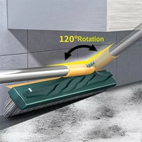 2 IN 1 ROTATABLE FLOOR CLEANING BRUSH WITH WIPER
