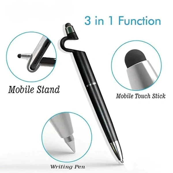 3 IN 1 BALLPOINT FUNCTION, STYLUS WITH MOBILE STAND