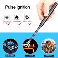 360° Rotatable High Quality USB Rechargeable Lighter With Battery Indicator And Charging Cable