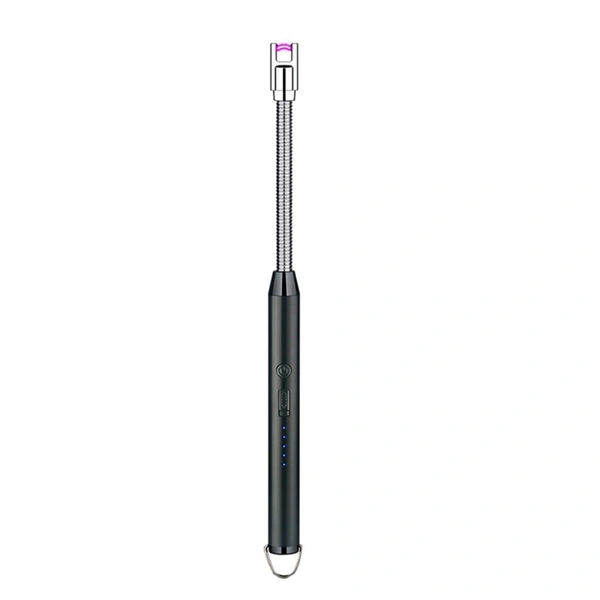 360° Rotatable High Quality USB Rechargeable Lighter With Battery Indicator And Charging Cable