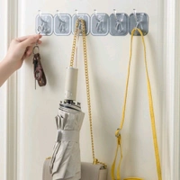 6 in 1 Adhesive Luruxy Colorful Tiles Hooks With Easy Splitting