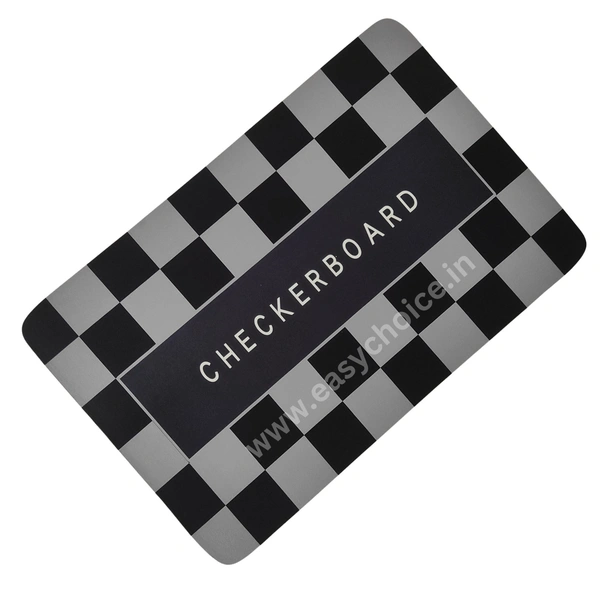 Checked Design Rectangular Water Absorbing Mat MT021