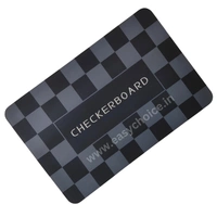 Checked Design Rectangular Water Absorbing Mat MT021