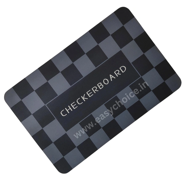 Checked Design Rectangular Water Absorbing Mat MT021