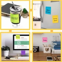 Cute 5 Colored Square Sticky Notes 3×3 Inches(100pages)