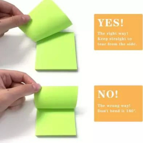Cute 5 Colored Square Sticky Notes 3×3 Inches(100pages)