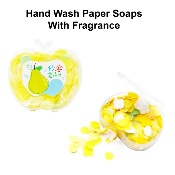 Cute Apple Shaped Travel Paper Soap