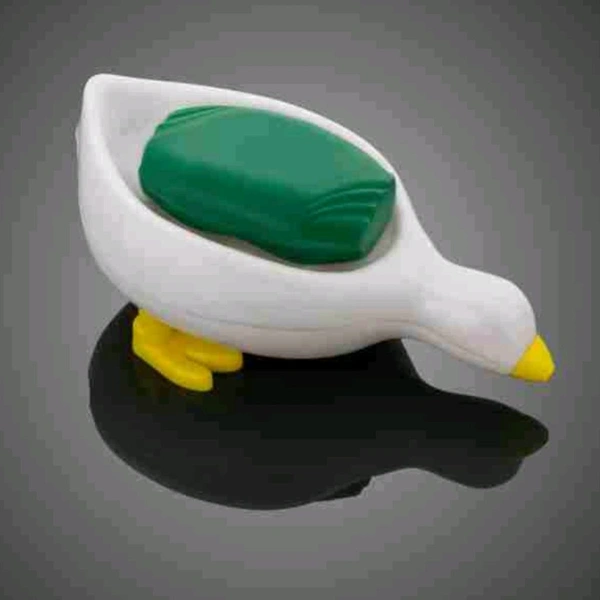 Cute Duck Shaped Soap Holder With Easy Dispenser